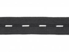 Резинка перфорированная 20 мм черная